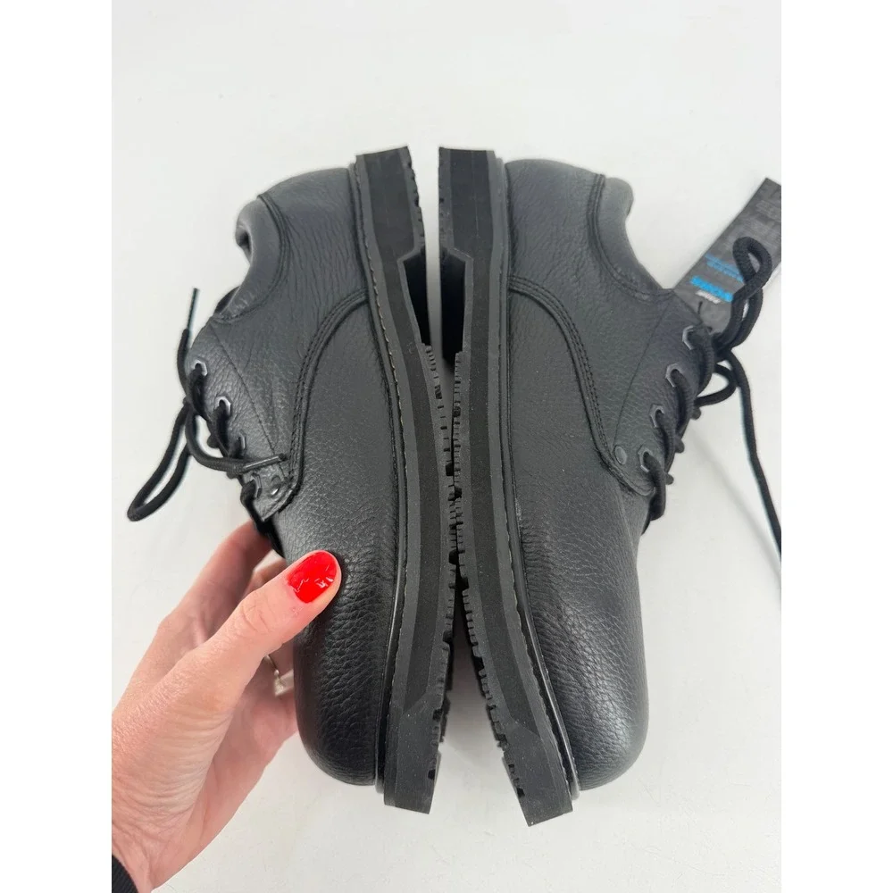 Dr. Scholls Harrington II Oxford Men 10.5W Black Slip Resistant Work Shoes NWT